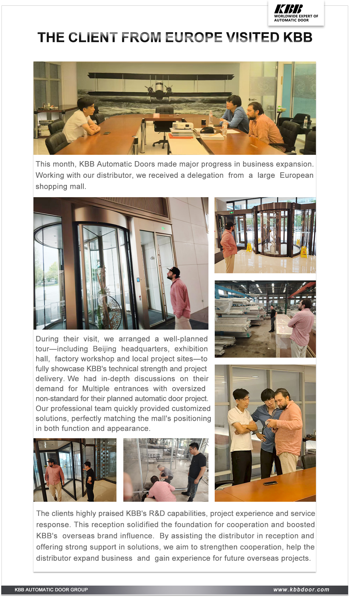 THE CLIENT FROM EUROPE VISITED KBB