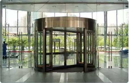 automatic revolving door