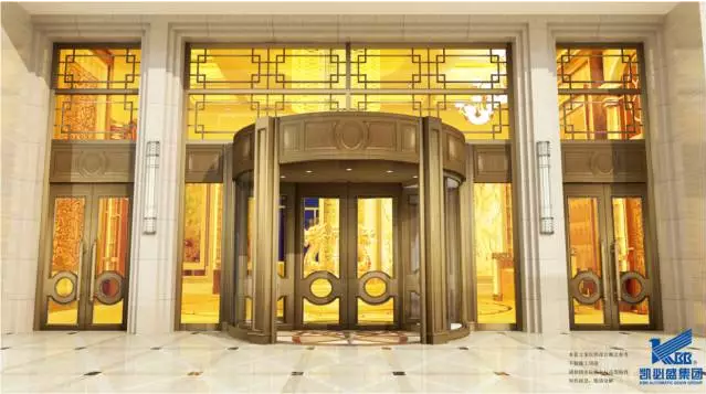 automatic revolving door